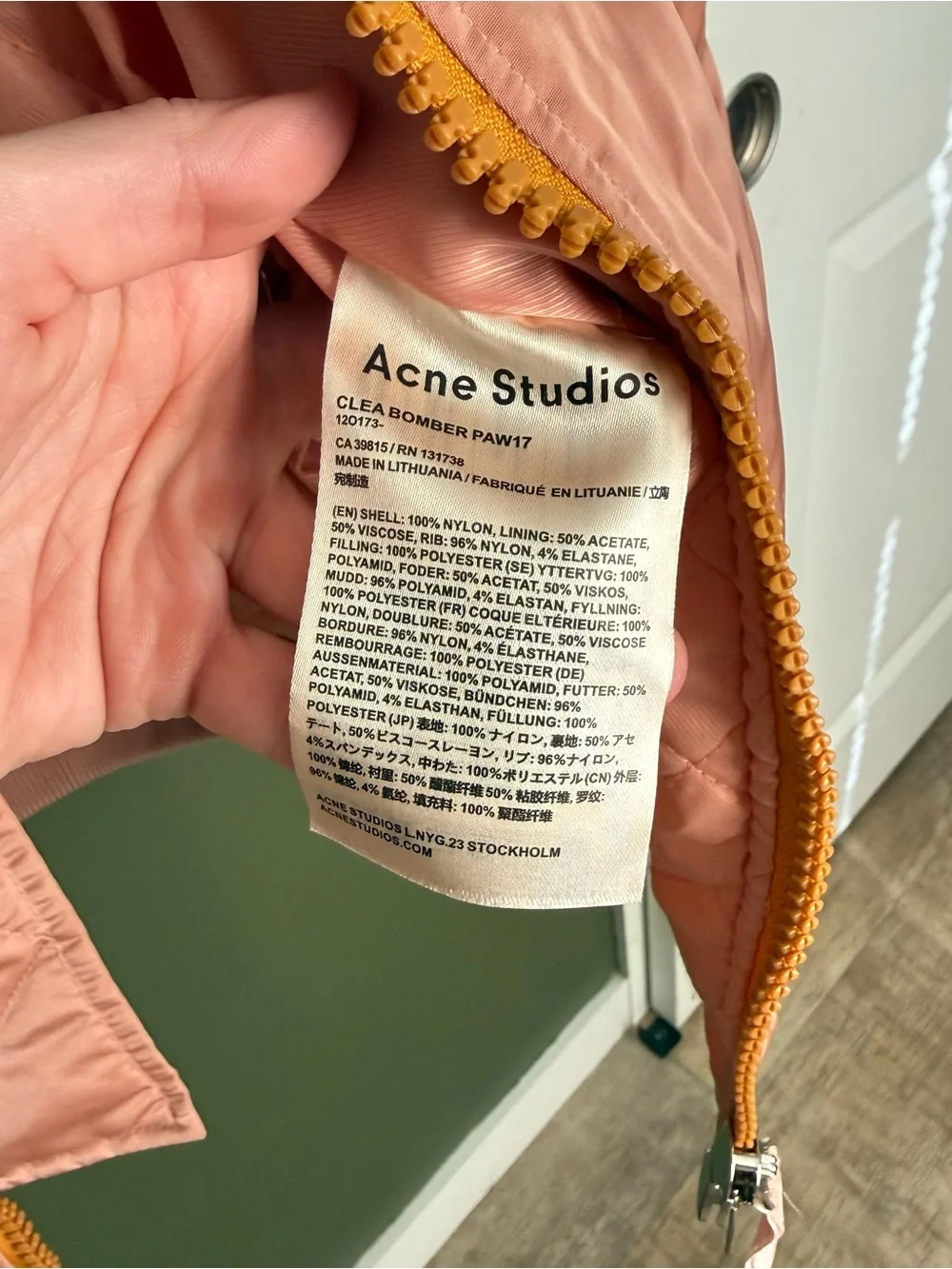 Acne Studios Clea Bomber Jacket - Picture 7 of 8